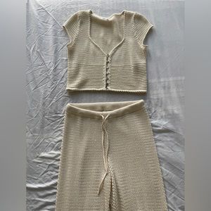 Reformation Knit Top and Pant Set